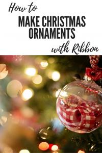 How to Make Christmas Ornaments with Ribbon