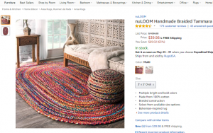 Farmhouse colorful rug