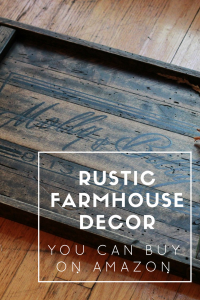 Rustic farmhouse decor