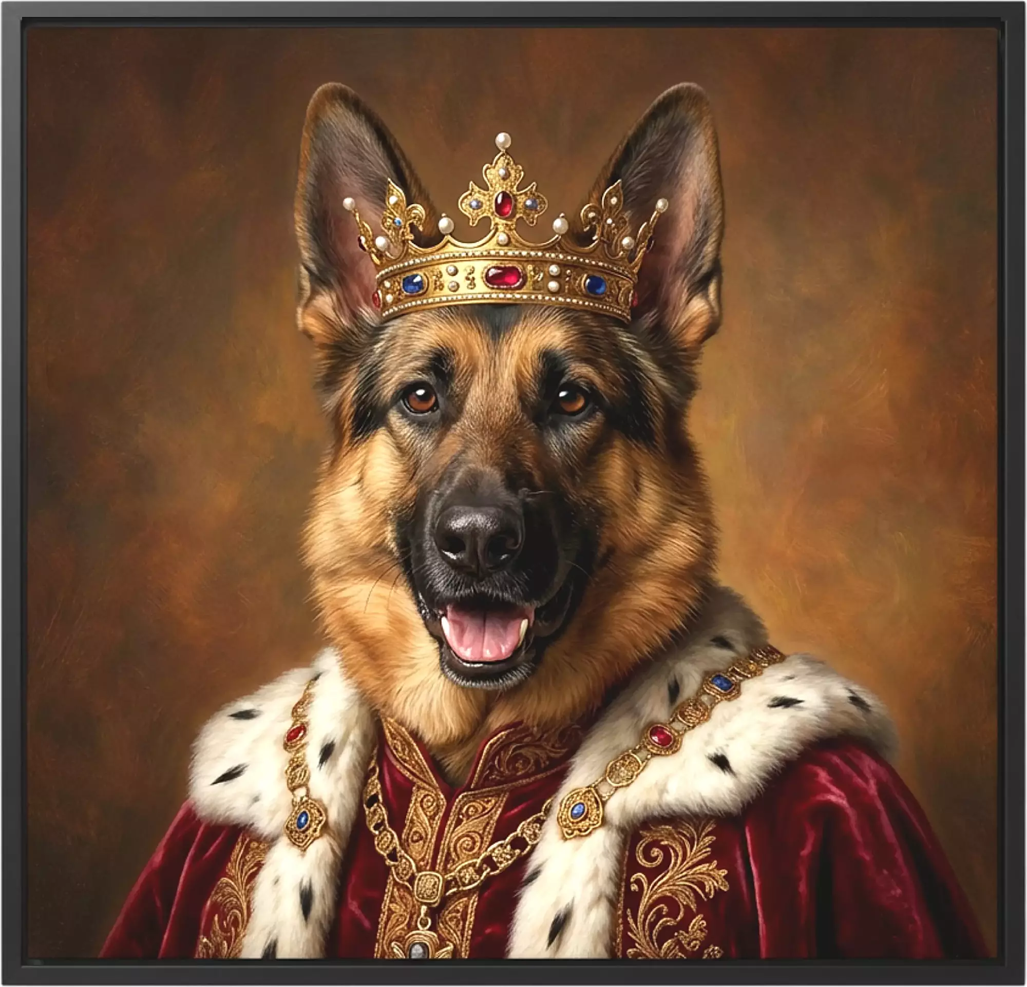 Royal Pet. Custom Pet Portrait from Photo, Personalized Art. Pet Gifts