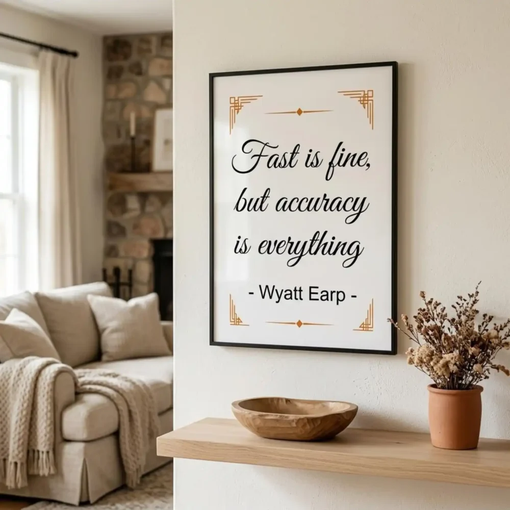 Wild West Famous Quotes Print. Western Gift. Modern Farmhouse Wall Decor. Rustic Home Decor.
