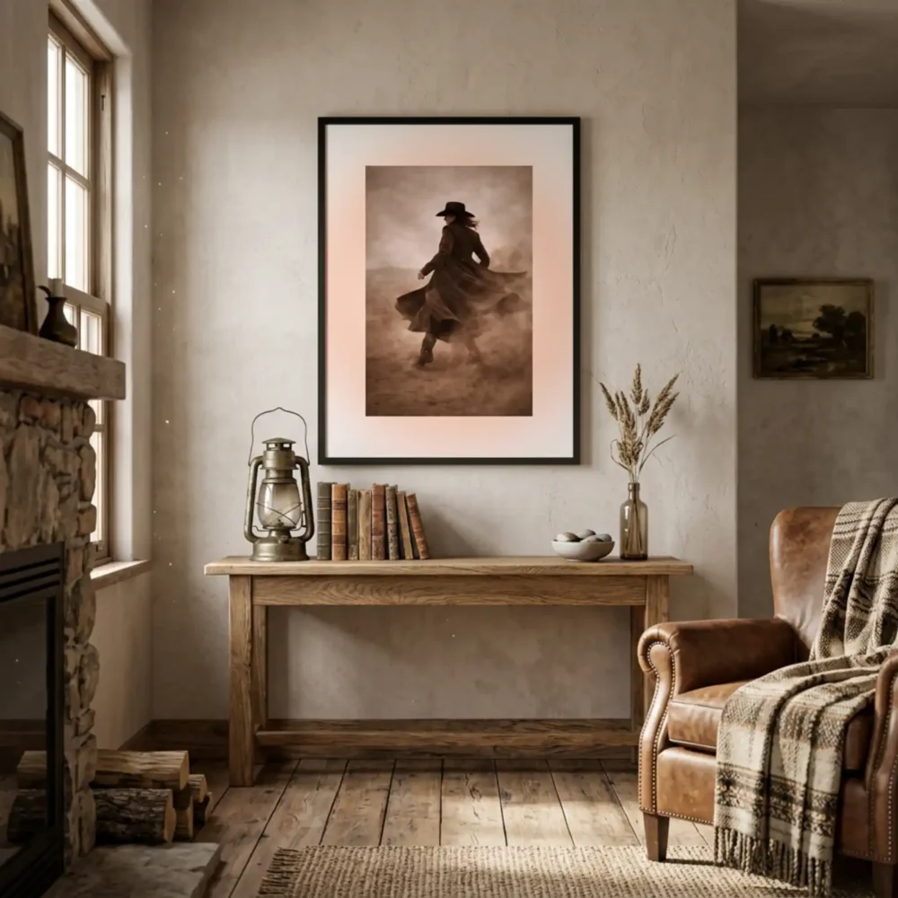 Cowgirl Print. Western Gift. Modern Farmhouse Wall Decor. Rustic Home Decor.