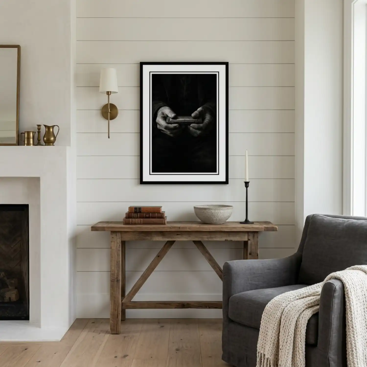 Harp Print. Western Gift. Modern Farmhouse Wall Decor. Rustic Home Decor.