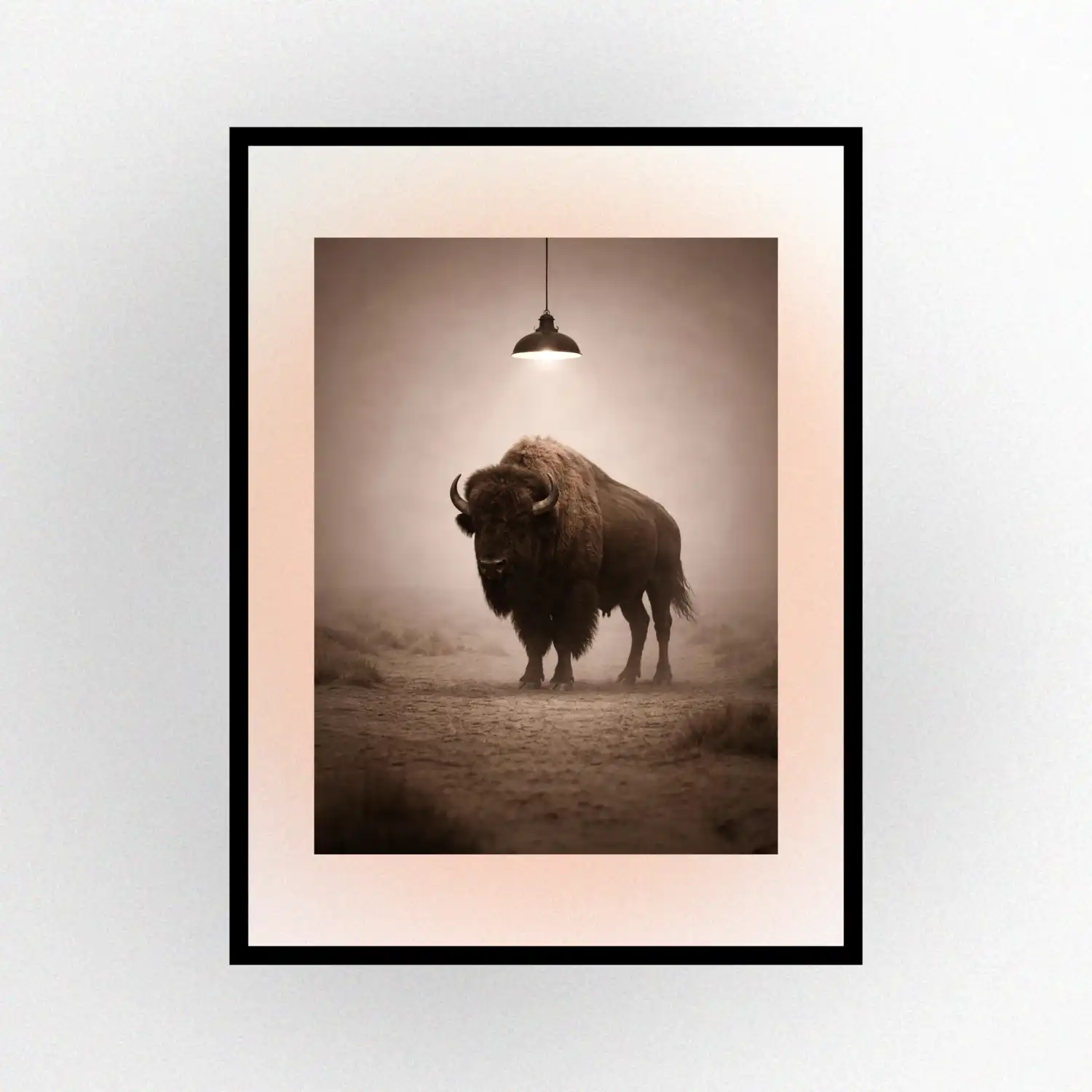 Buffalo Print. Western Gift. Modern Farmhouse Wall Decor. Rustic Home Decor.