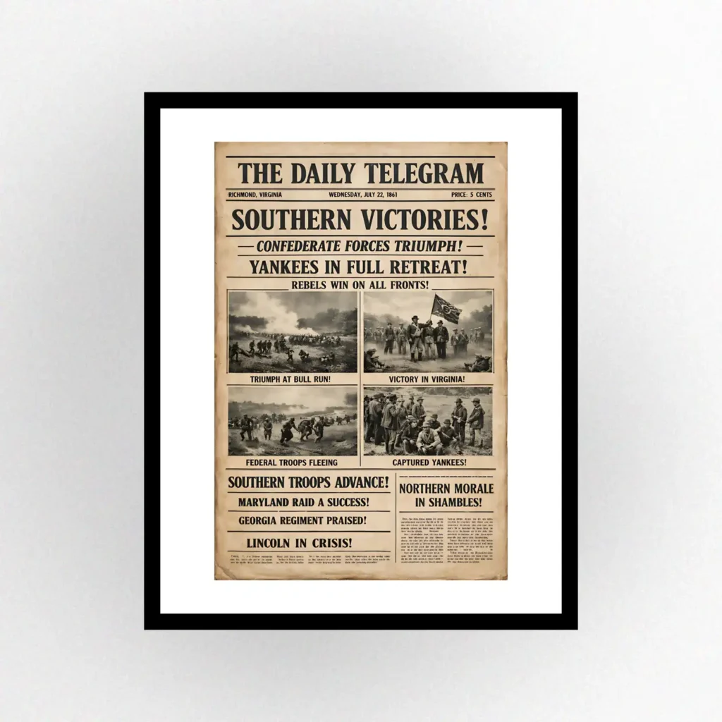 Alternate American History Print. Modern Farmhouse Wall Decor. Rustic Home Decor.