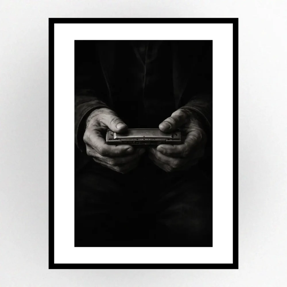 Harp Print. Western Gift. Modern Farmhouse Wall Decor. Rustic Home Decor.