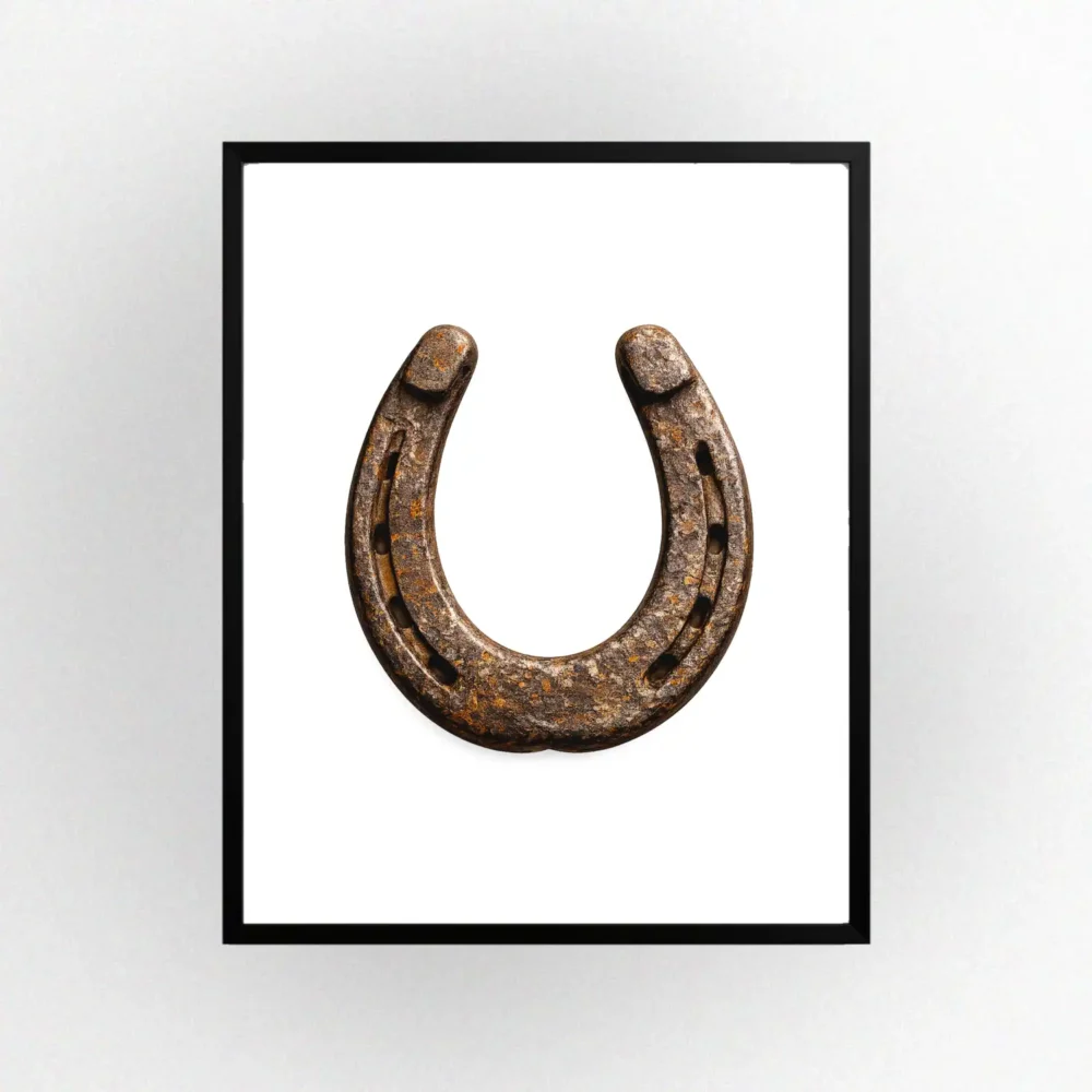 Horseshoe Print. Western Gift. Modern Farmhouse Wall Decor