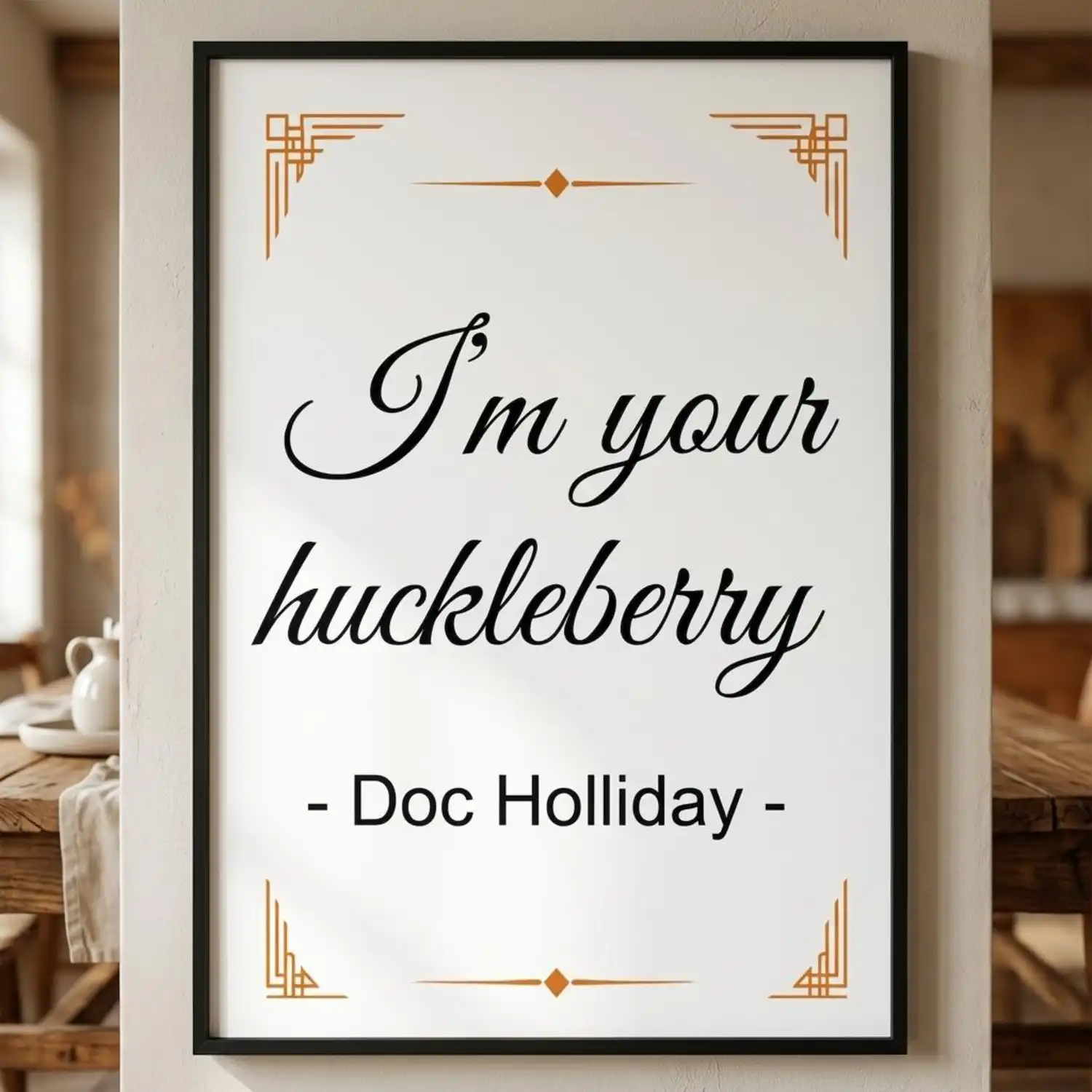 Wild West Famous Quotes Print. Western Gift. Modern Farmhouse Wall Decor. Rustic Home Decor.